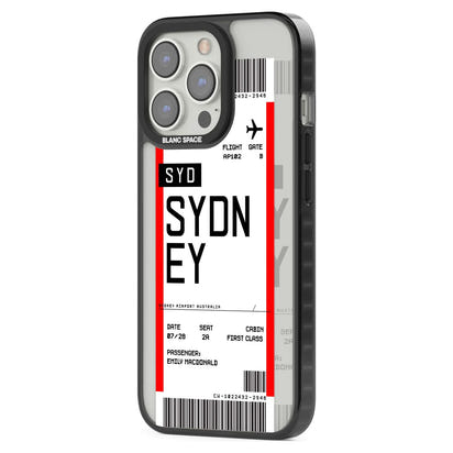 Personalised Sydney Boarding Pass