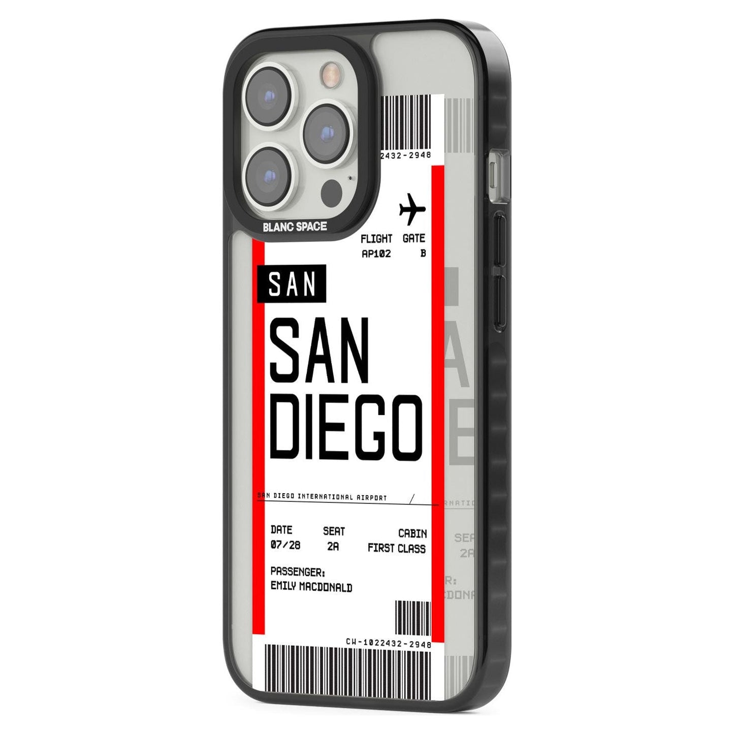 Personalised San Diego Boarding Pass