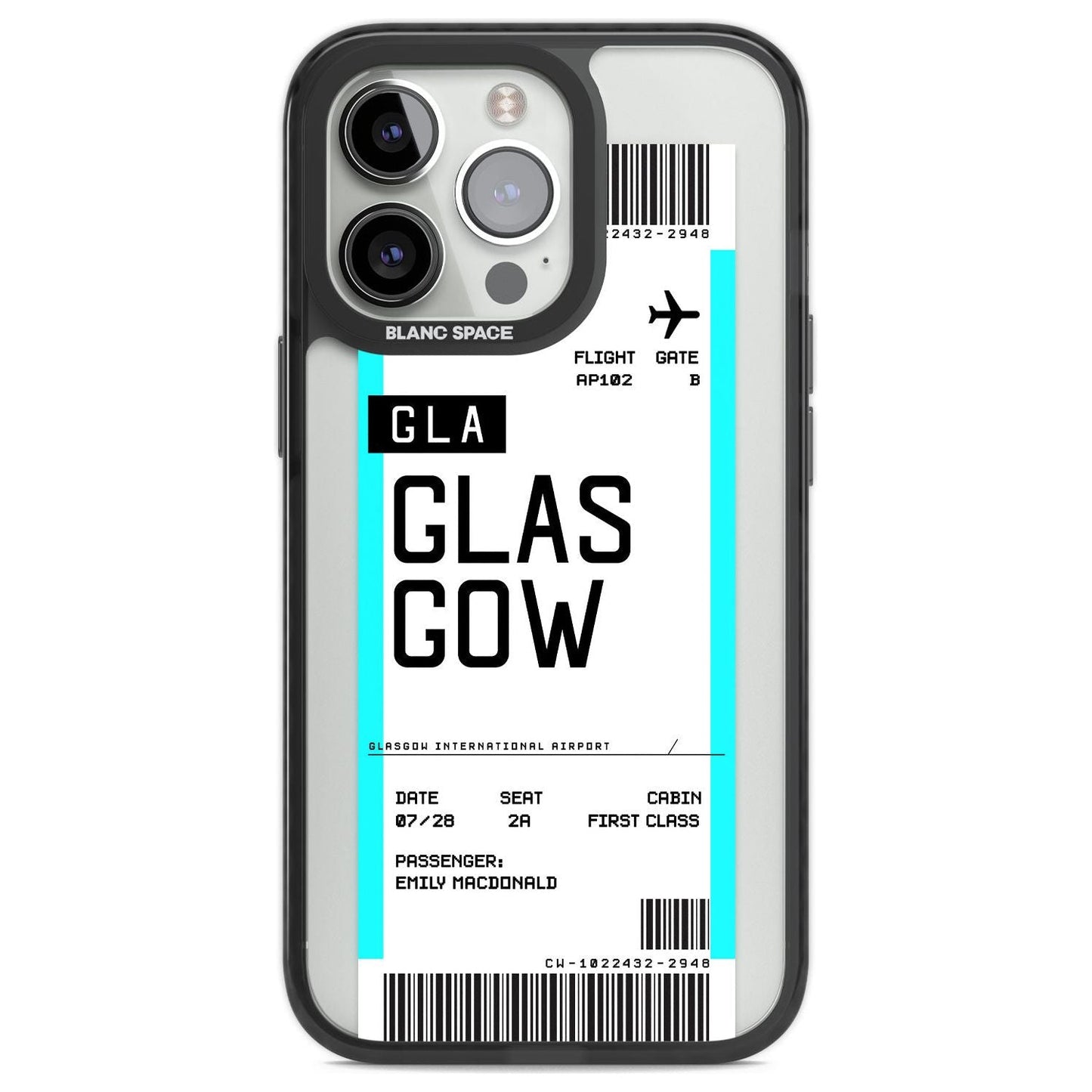 Personalised Glasgow Boarding Pass