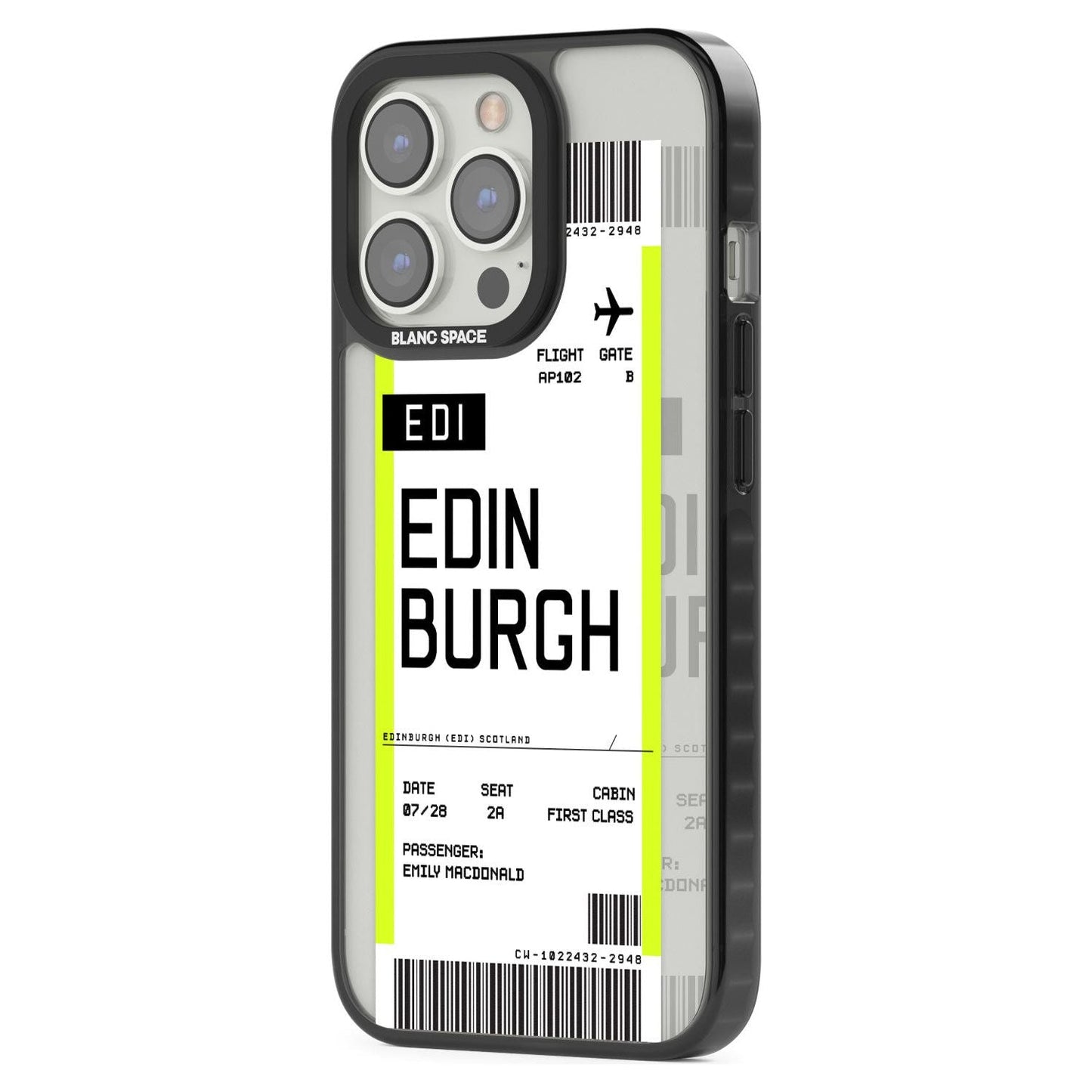 Personalised Edinburgh Boarding Pass