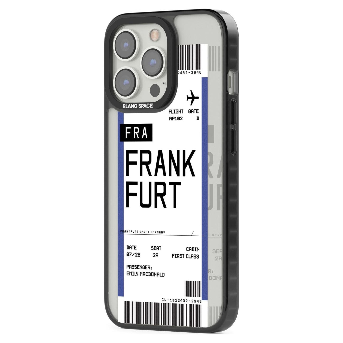 Personalised Frankfurt Boarding Pass