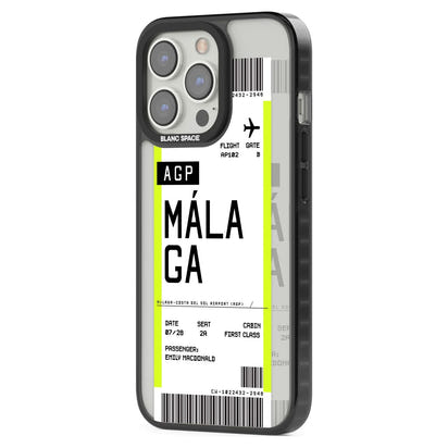 Personalised Málaga Boarding Pass