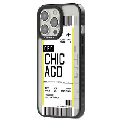 Personalised Chicago Boarding Pass