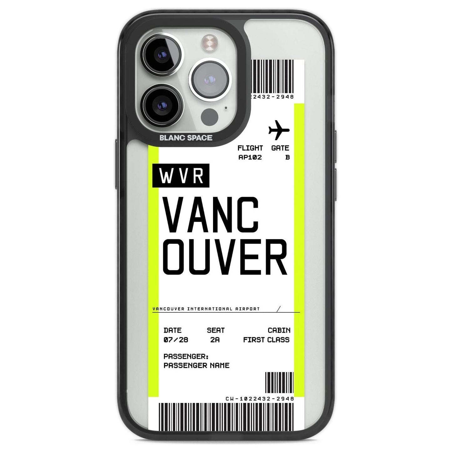 Personalised Vancouver Boarding Pass