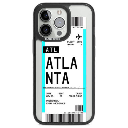 Personalisierte Atlanta-Bordkarte
