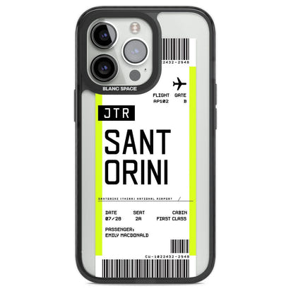 Personalisierte Bordkarte für Santorini