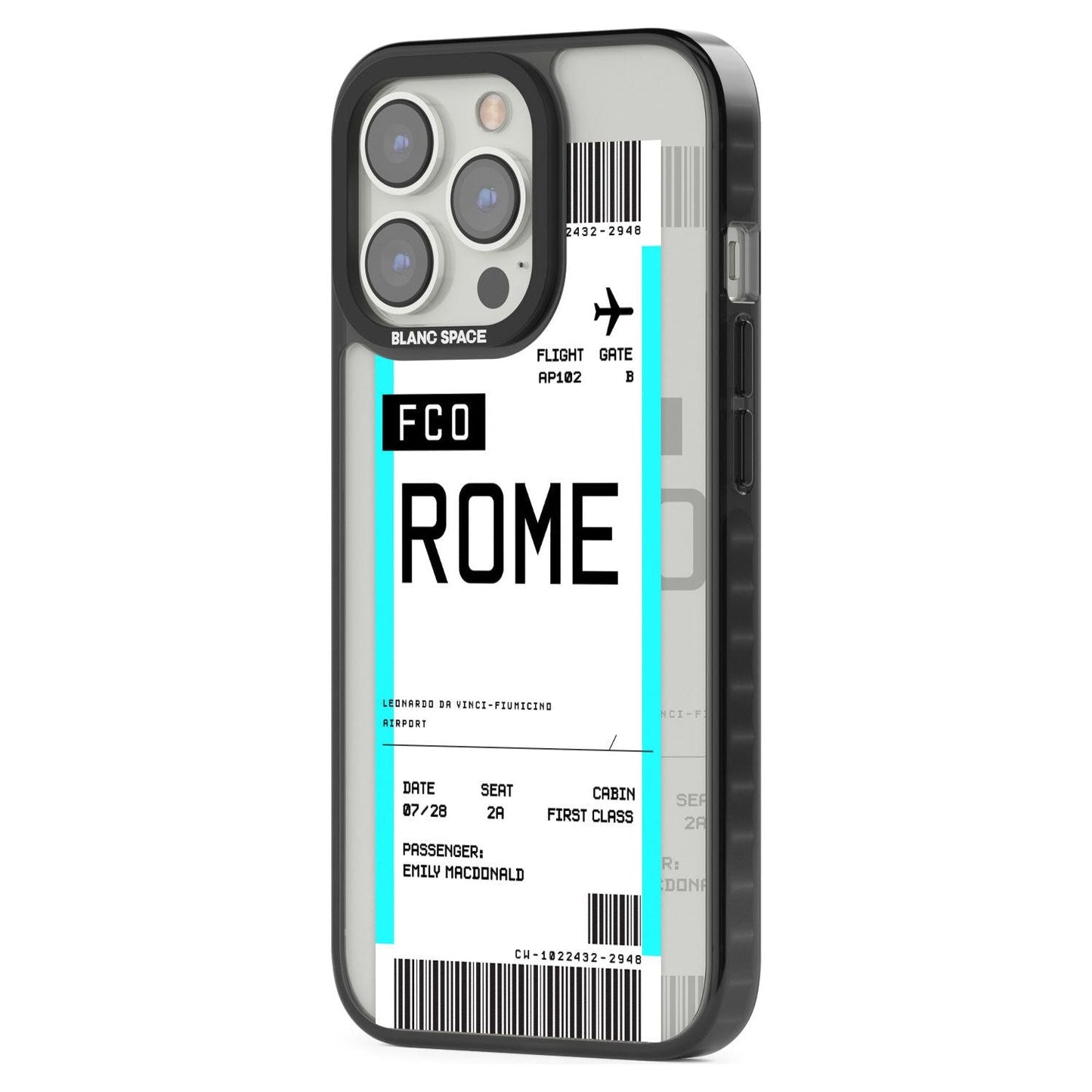 Personalised Rome Boarding Pass