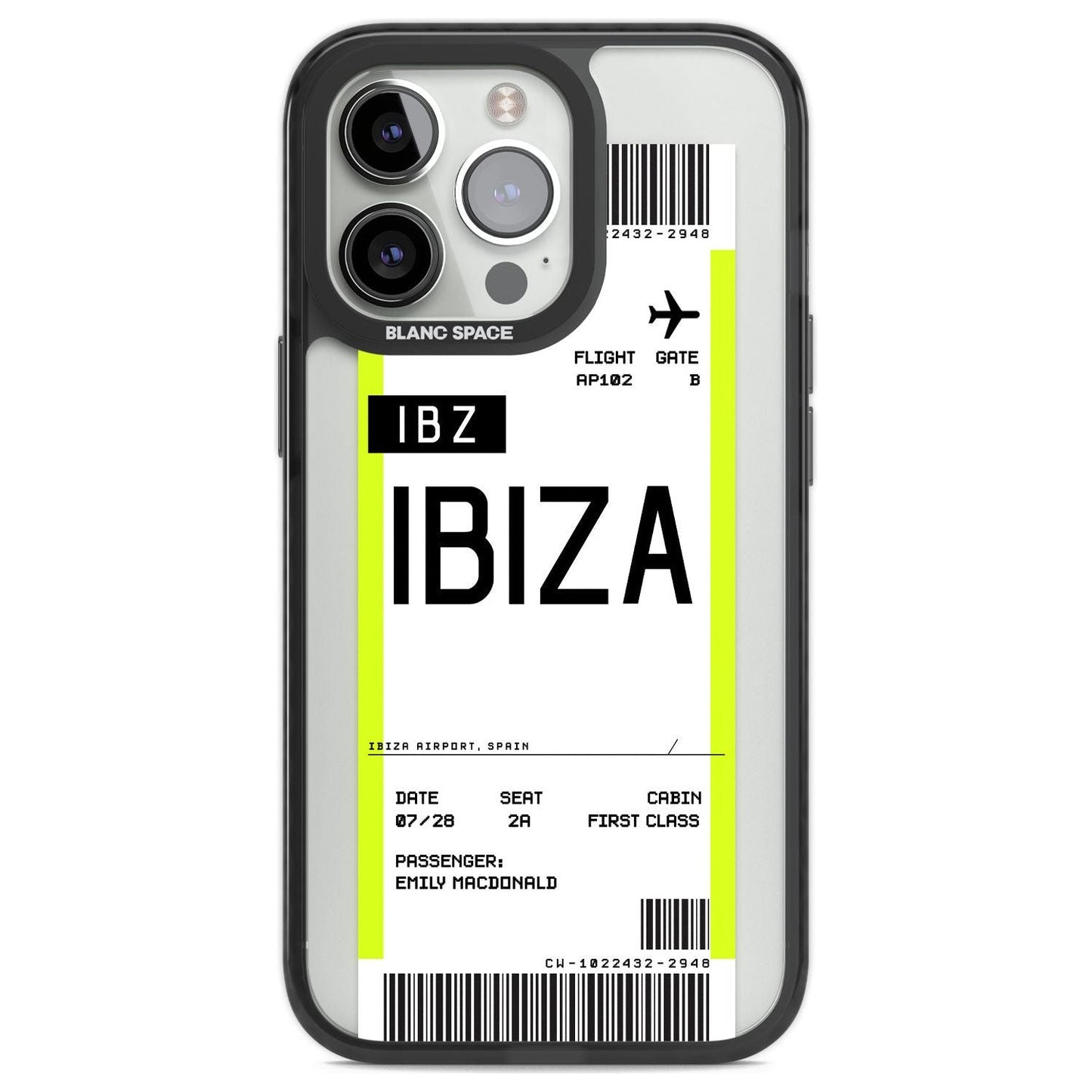 Personalised Ibiza Boarding Pass