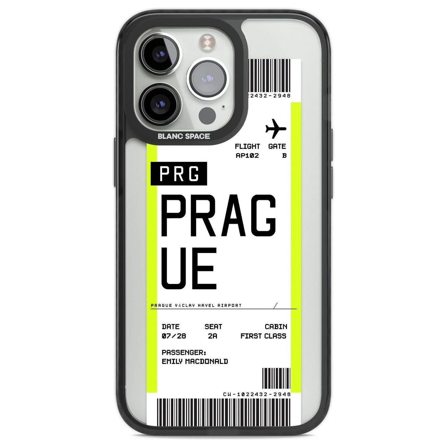 Personalised Prague Boarding Pass