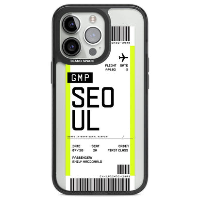 Personalised Seoul Boarding Pass