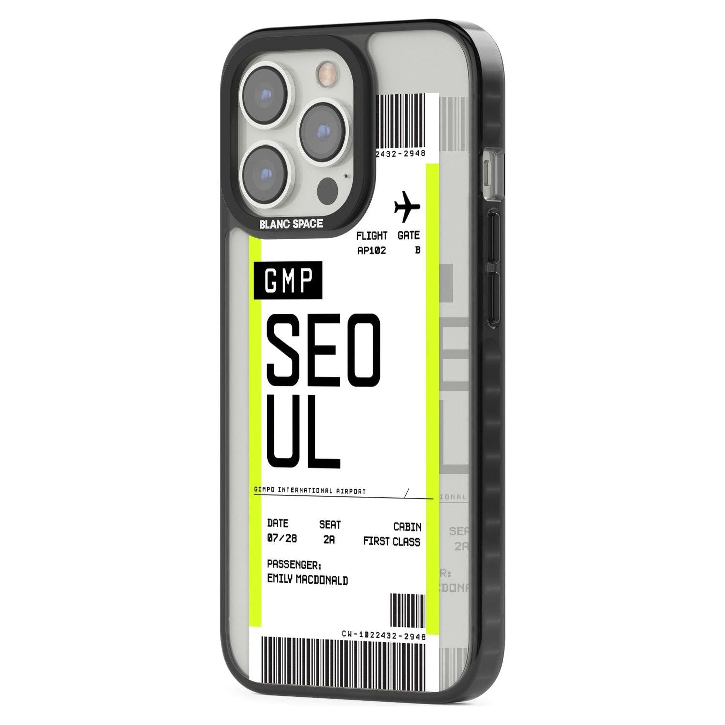 Personalised Seoul Boarding Pass