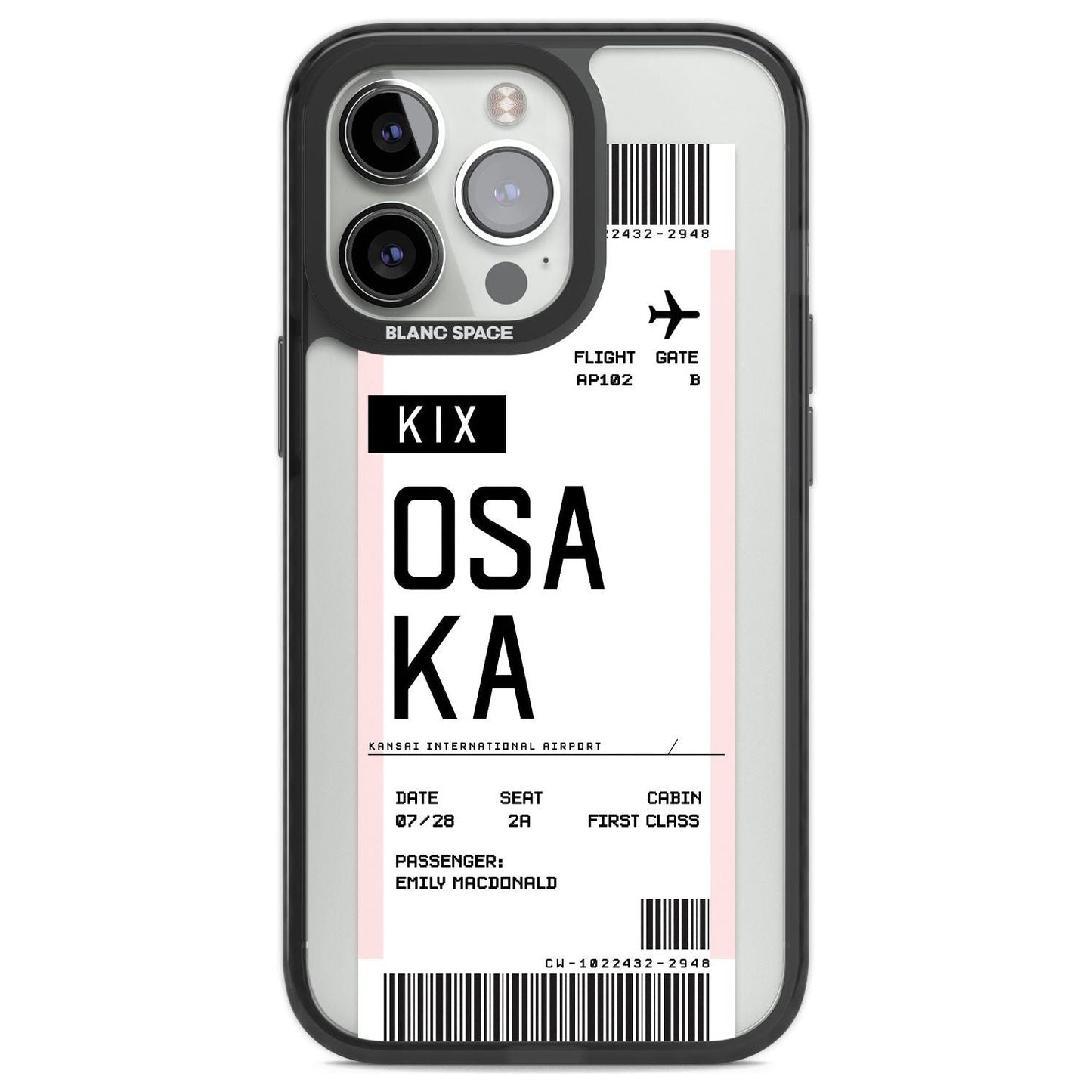 Personalised Osaka Boarding Pass