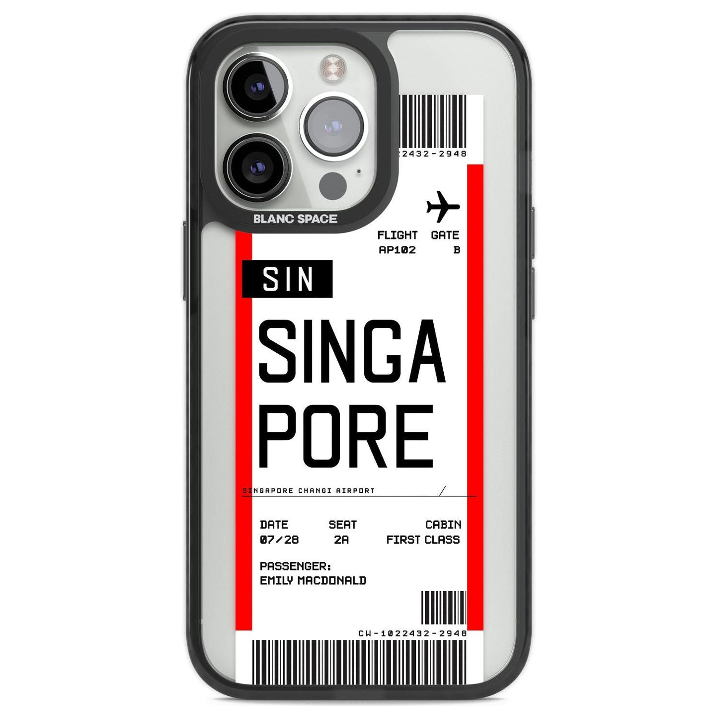 Personalised Singapore Boarding Pass