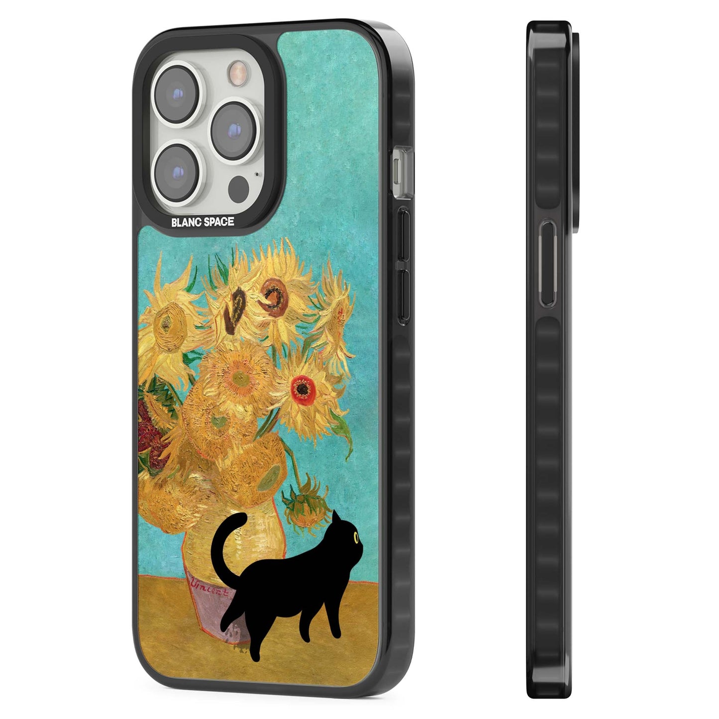 Cat with Van Gogh's Sunflowers