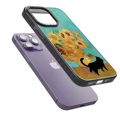 Cat with Van Gogh's Sunflowers