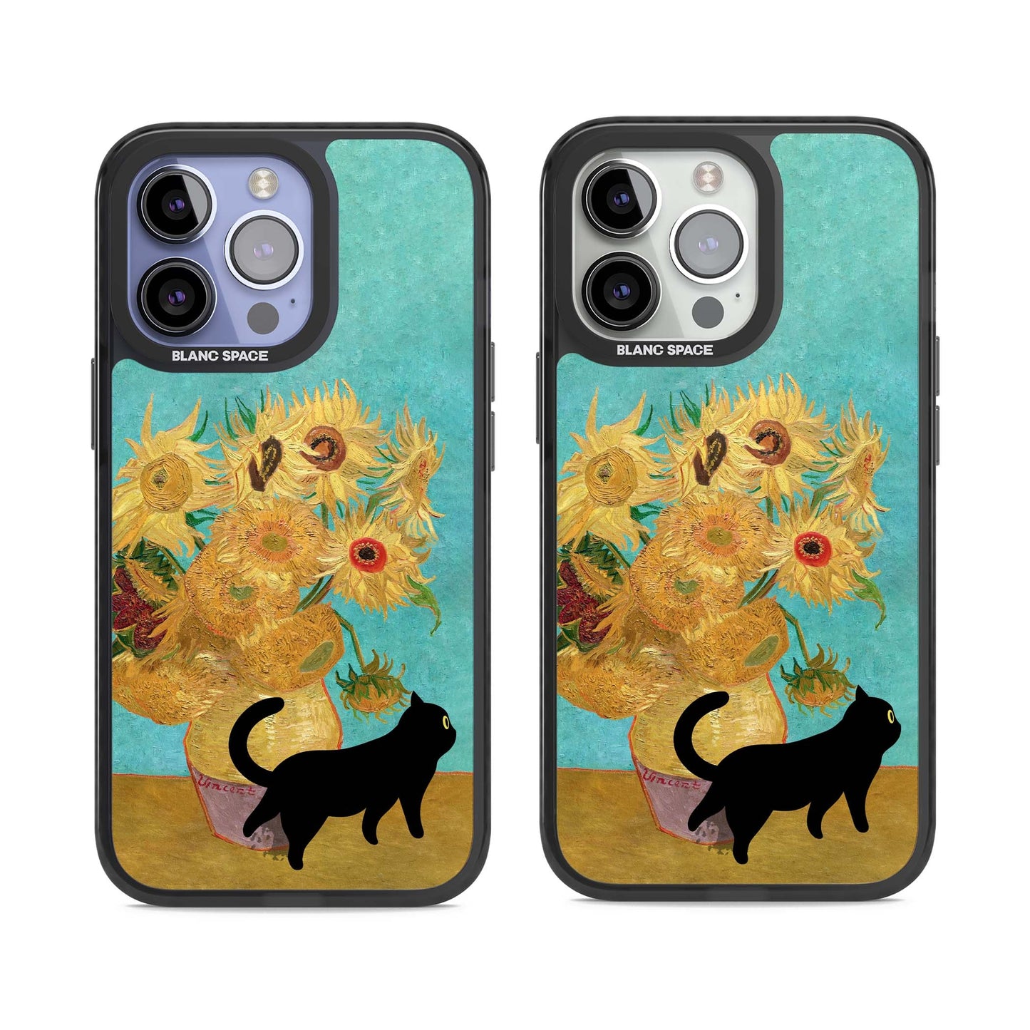 Cat with Van Gogh's Sunflowers