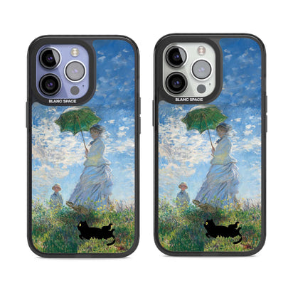 Cat with Monet's Parasol Lady