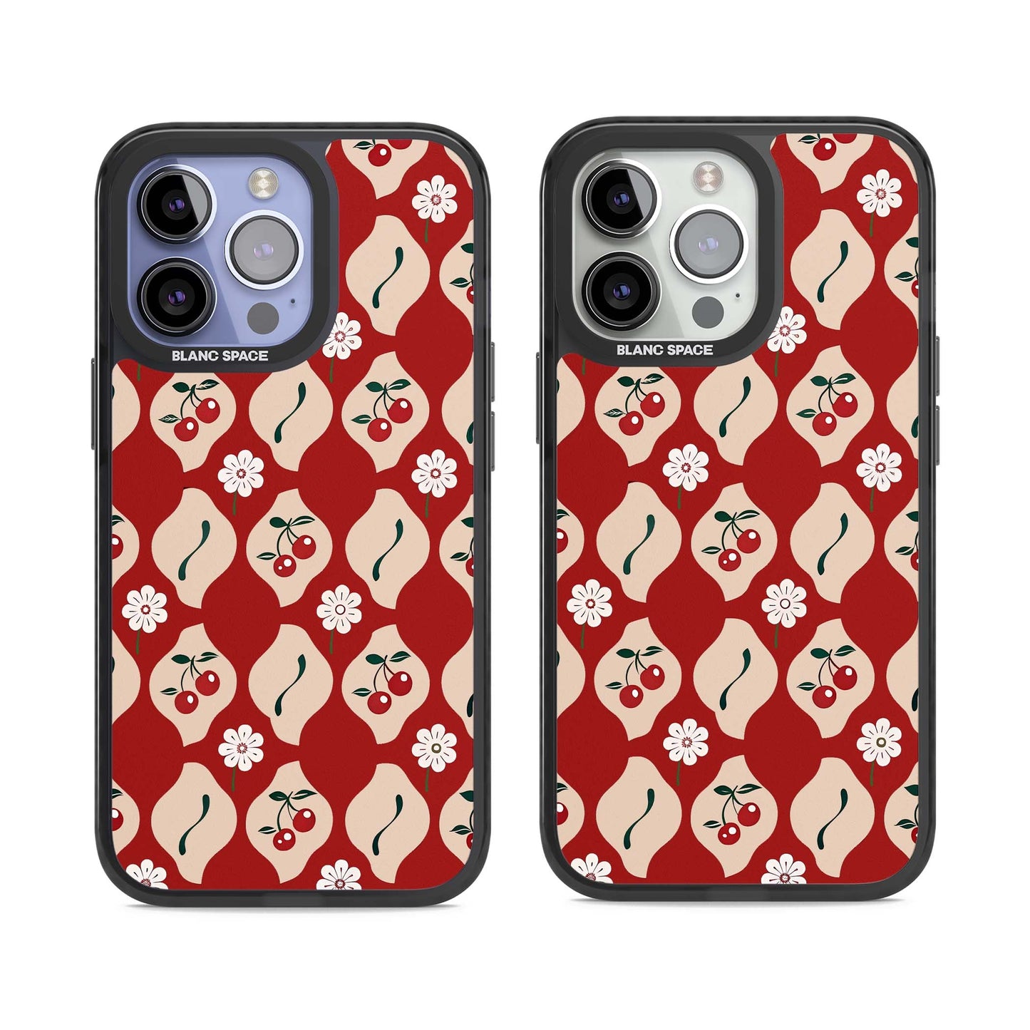 Vintage Cherry Diamond Pattern