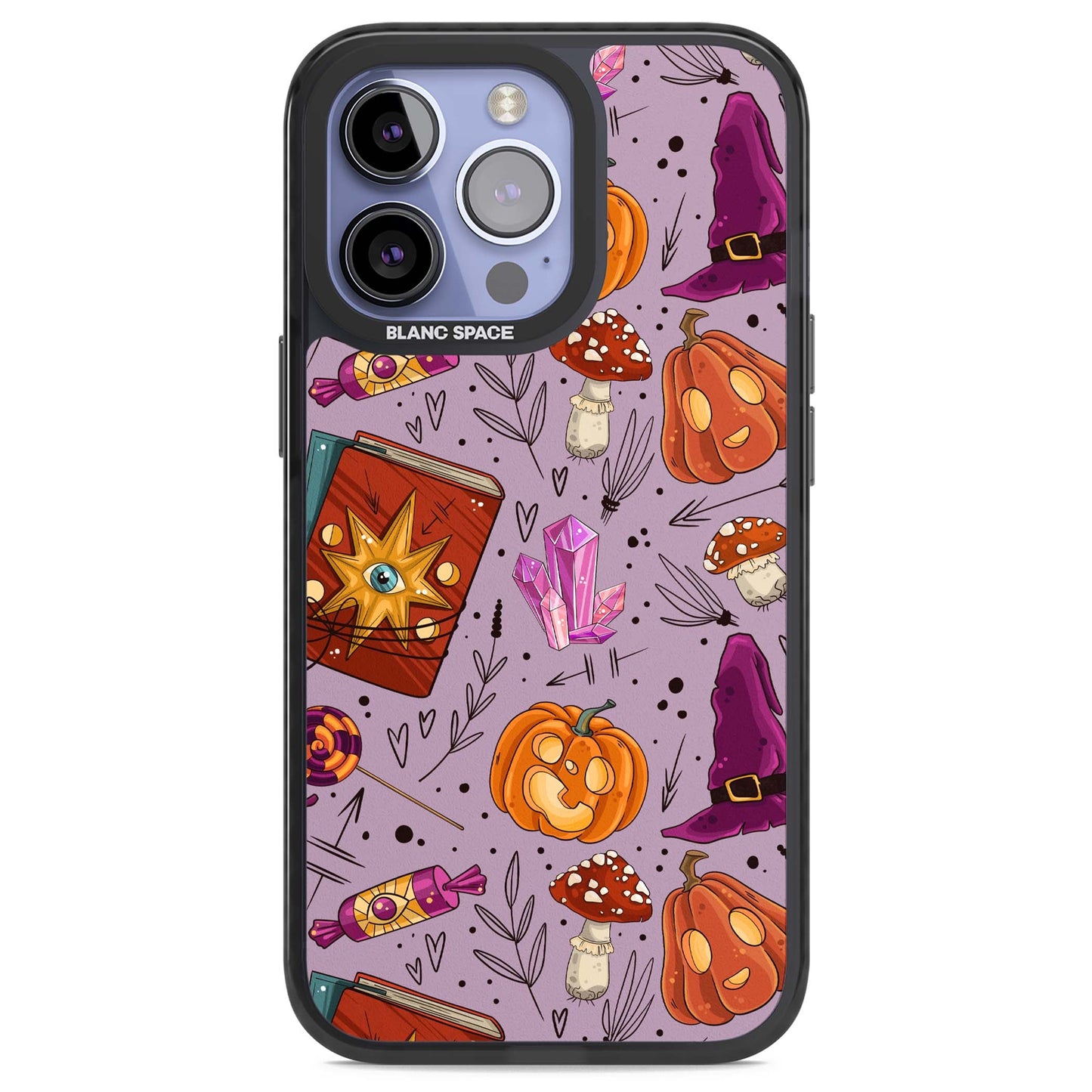 Witchy Cartoon Halloween Pattern