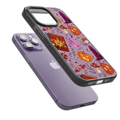 Witchy Cartoon Halloween Pattern