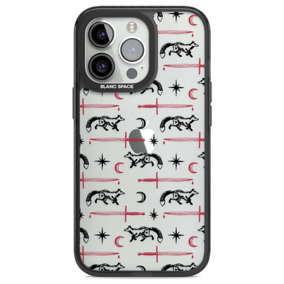 Motif renard et lame