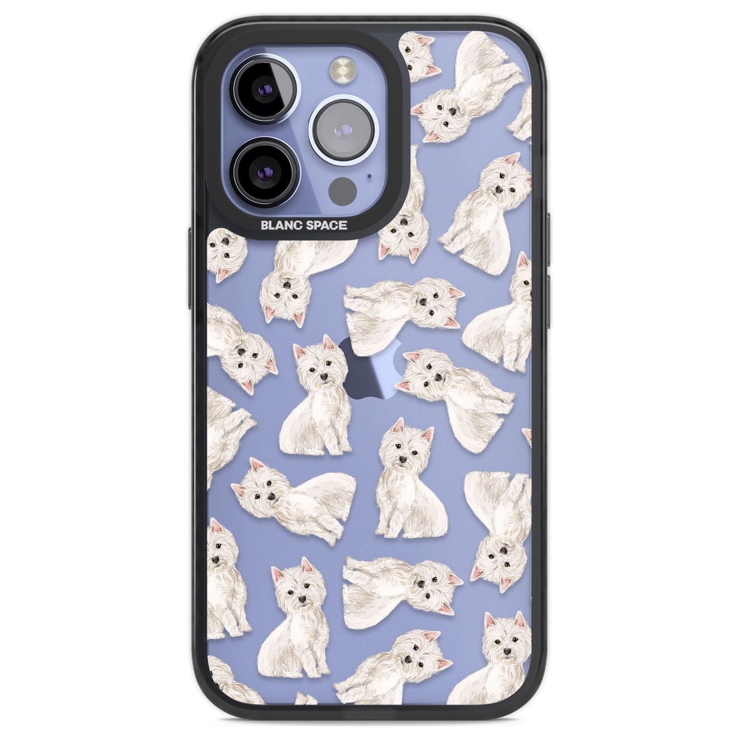 Motif de chien Westie