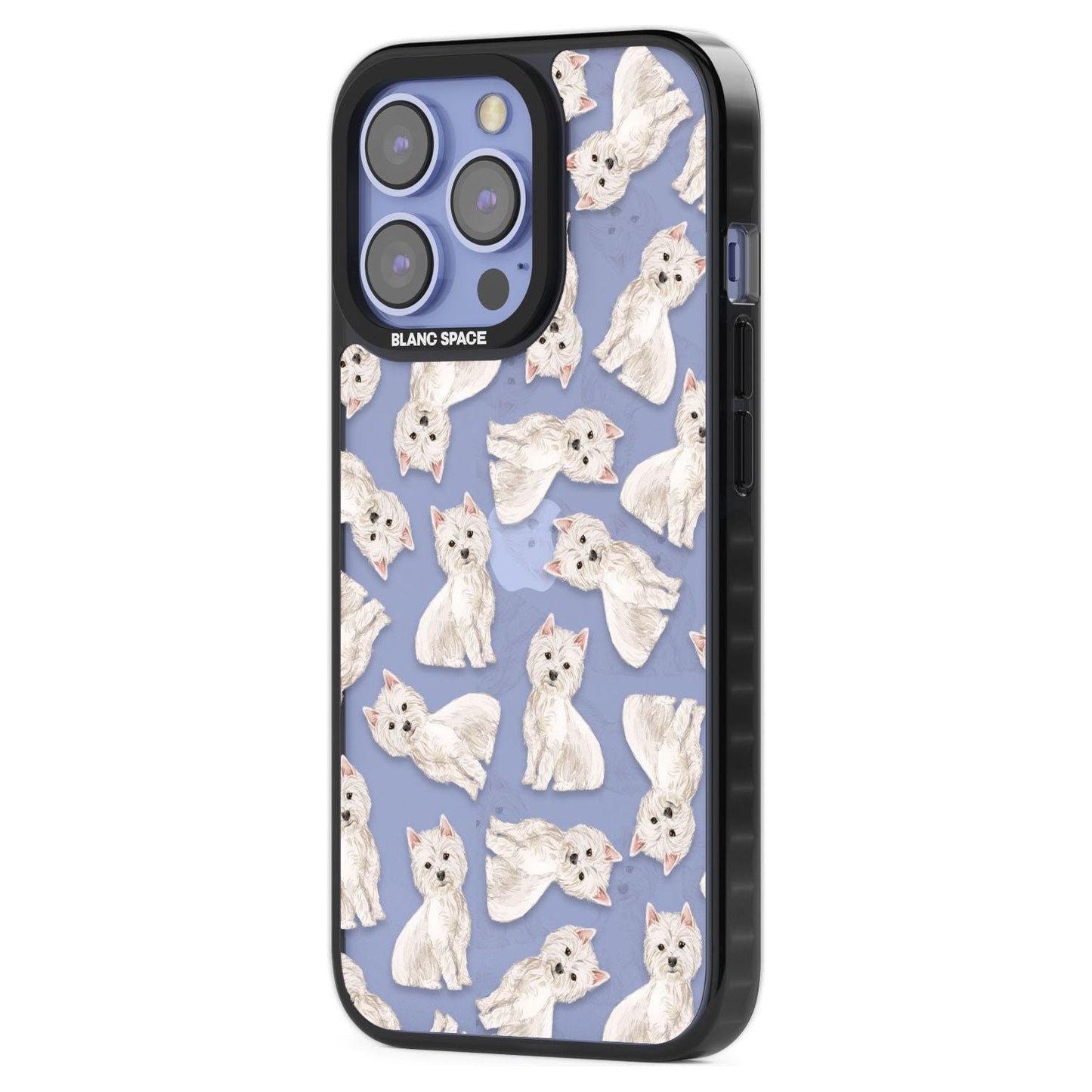 Motif de chien Westie