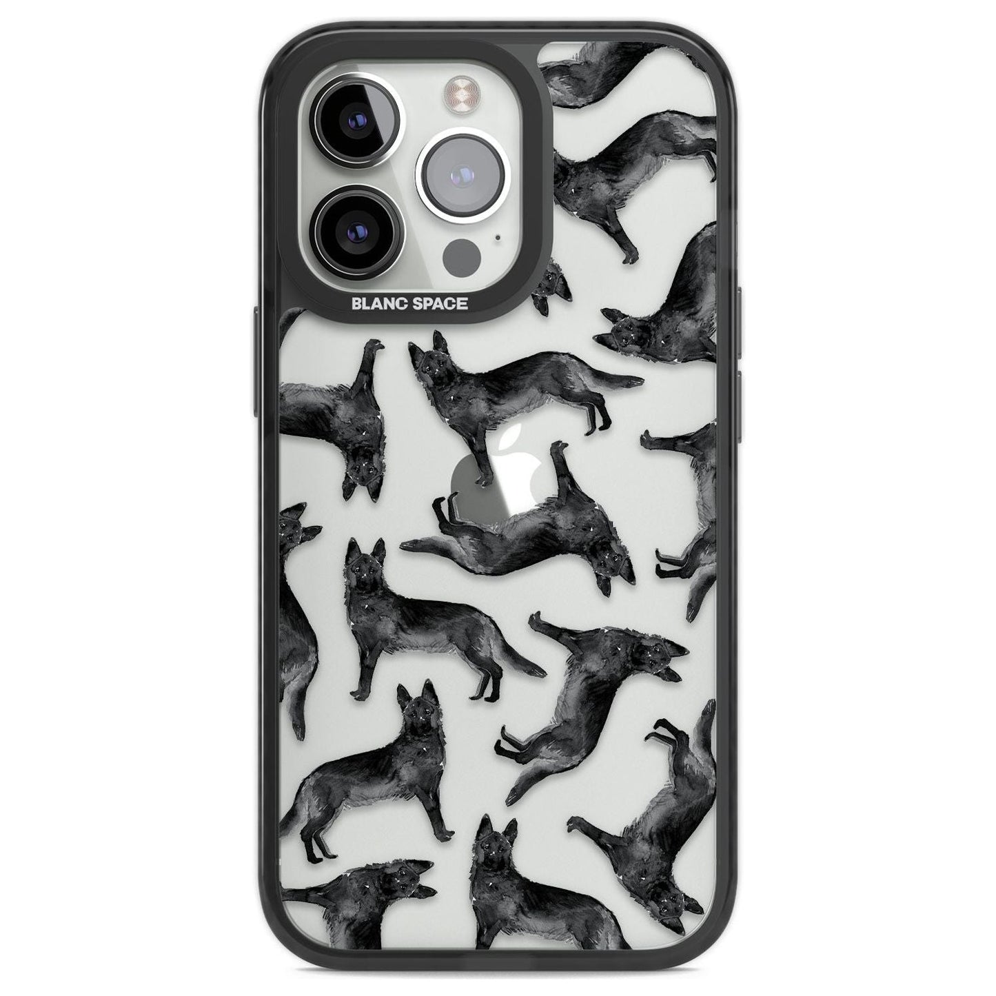 German Shepherd Pattern Black