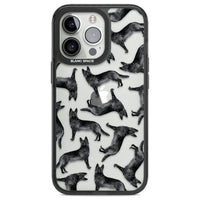 German Shepherd Pattern Black
