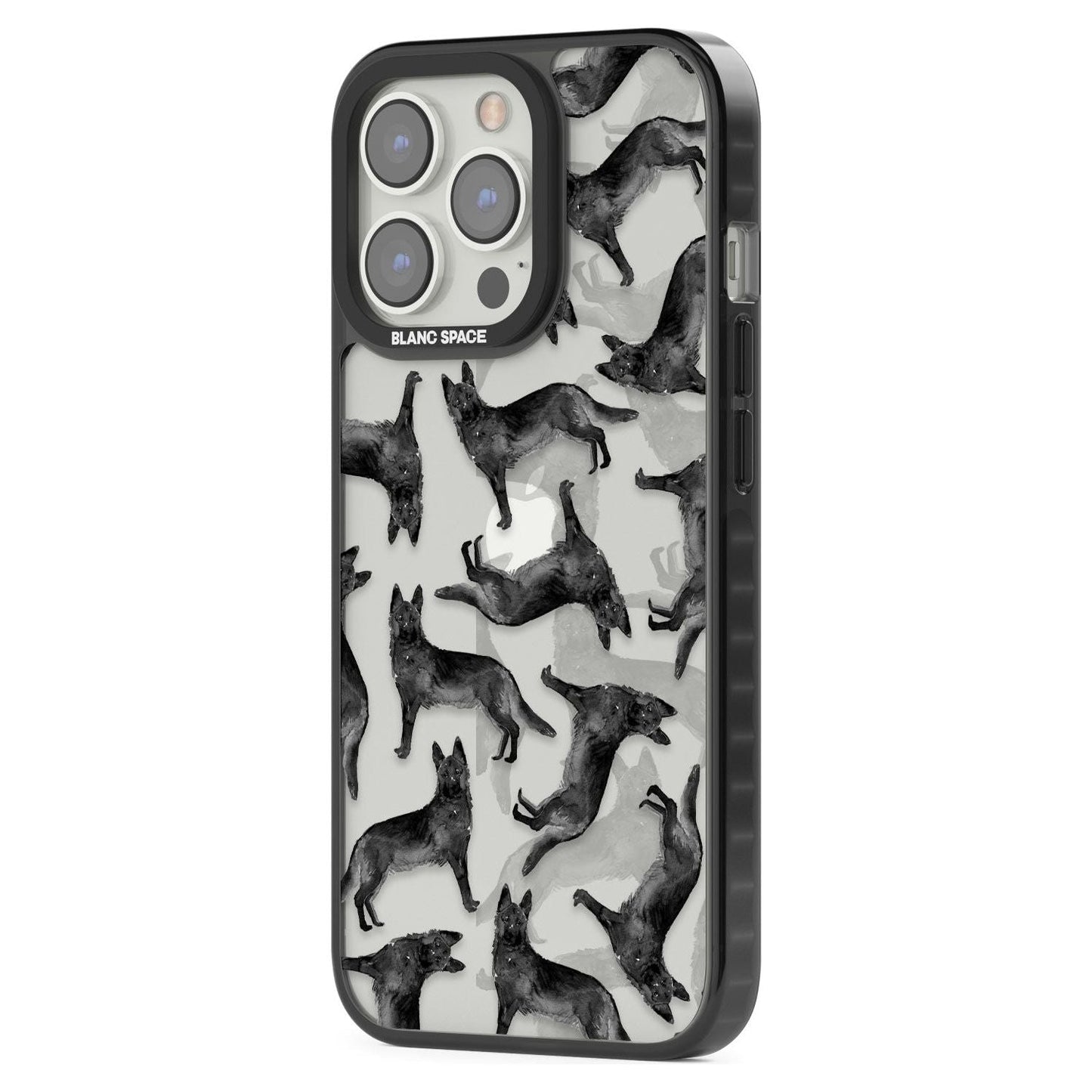 German Shepherd Pattern Black