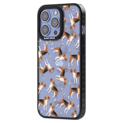 Beagle Watercolor Pattern