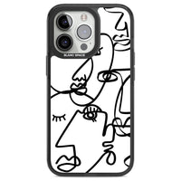 Art abstrait en noir et blanc