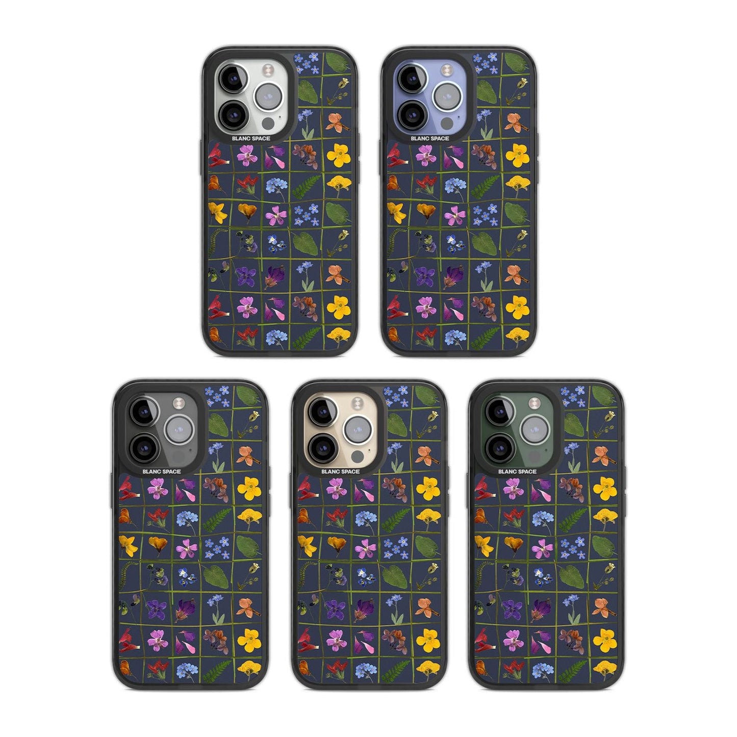 Grille de fleurs sauvages