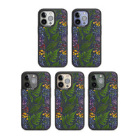Busy Floral And Fern Design Navy