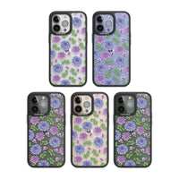 Purple Dahlias Floral