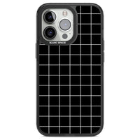 Minimalist Grid Pattern Black