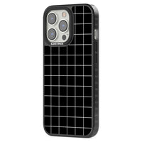 Minimalist Grid Pattern Black