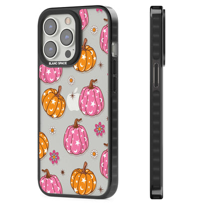 Motif de citrouilles Fleurs et Étoiles