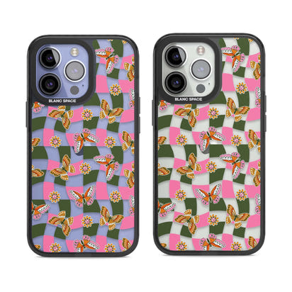 Wavy Butterfly Checked Pattern