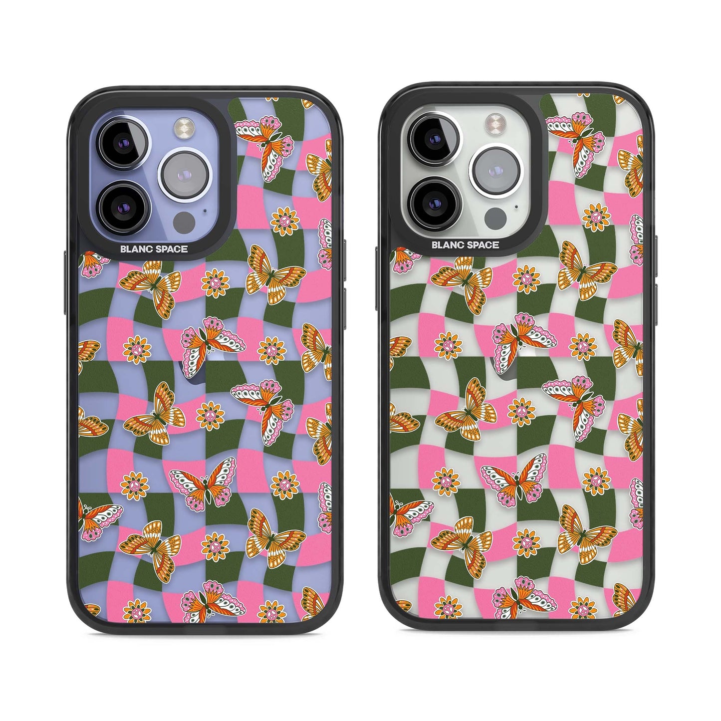 Wavy Butterfly Checked Pattern