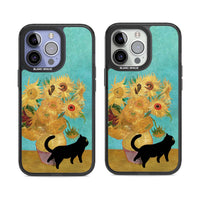 Cat with Van Gogh's Sunflowers