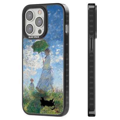 Cat with Monet's Parasol Lady