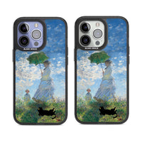 Cat with Monet's Parasol Lady