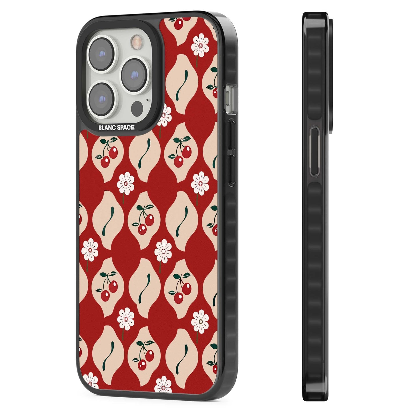 Vintage Cherry Diamond Pattern