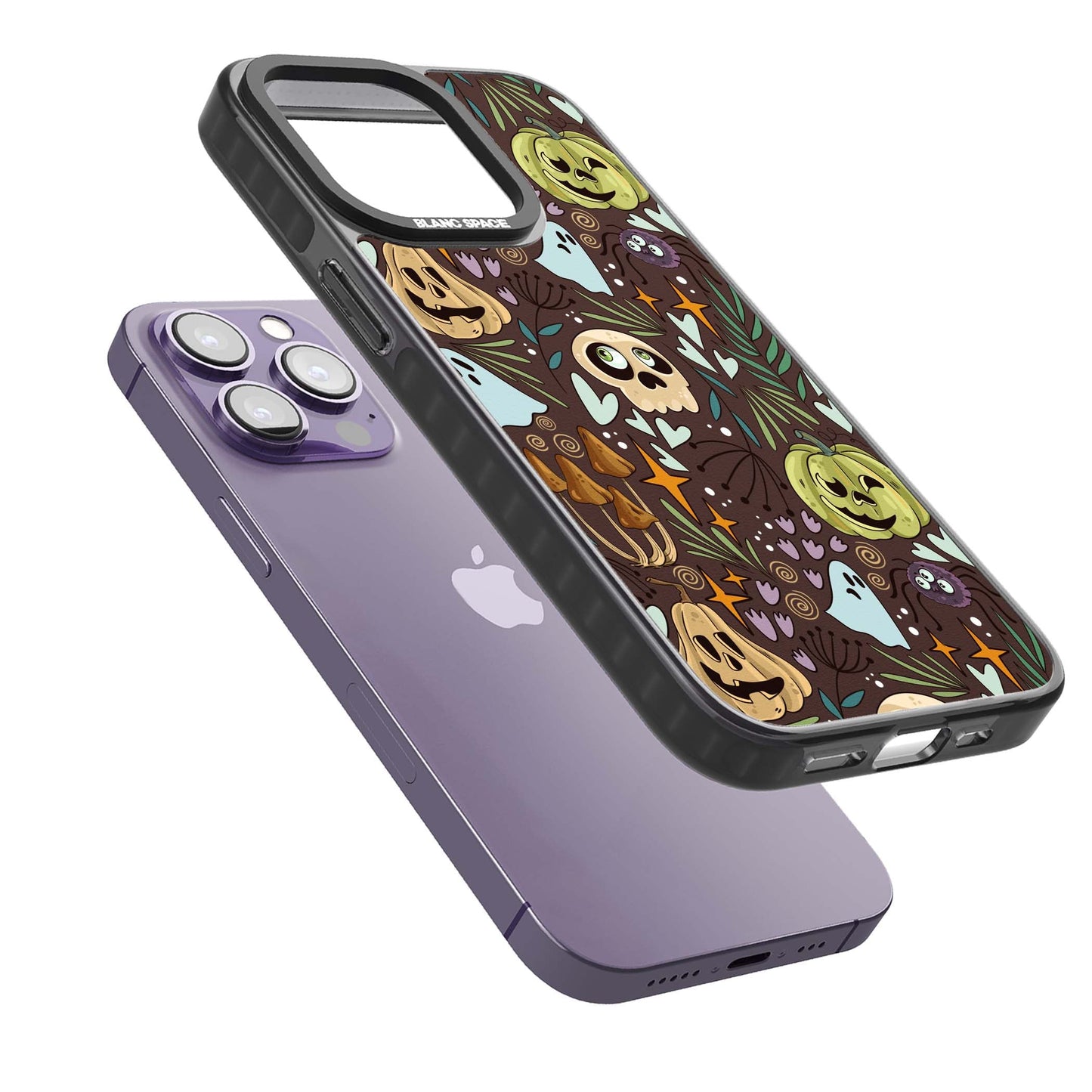 Goblincore Cartoon Halloween Pattern