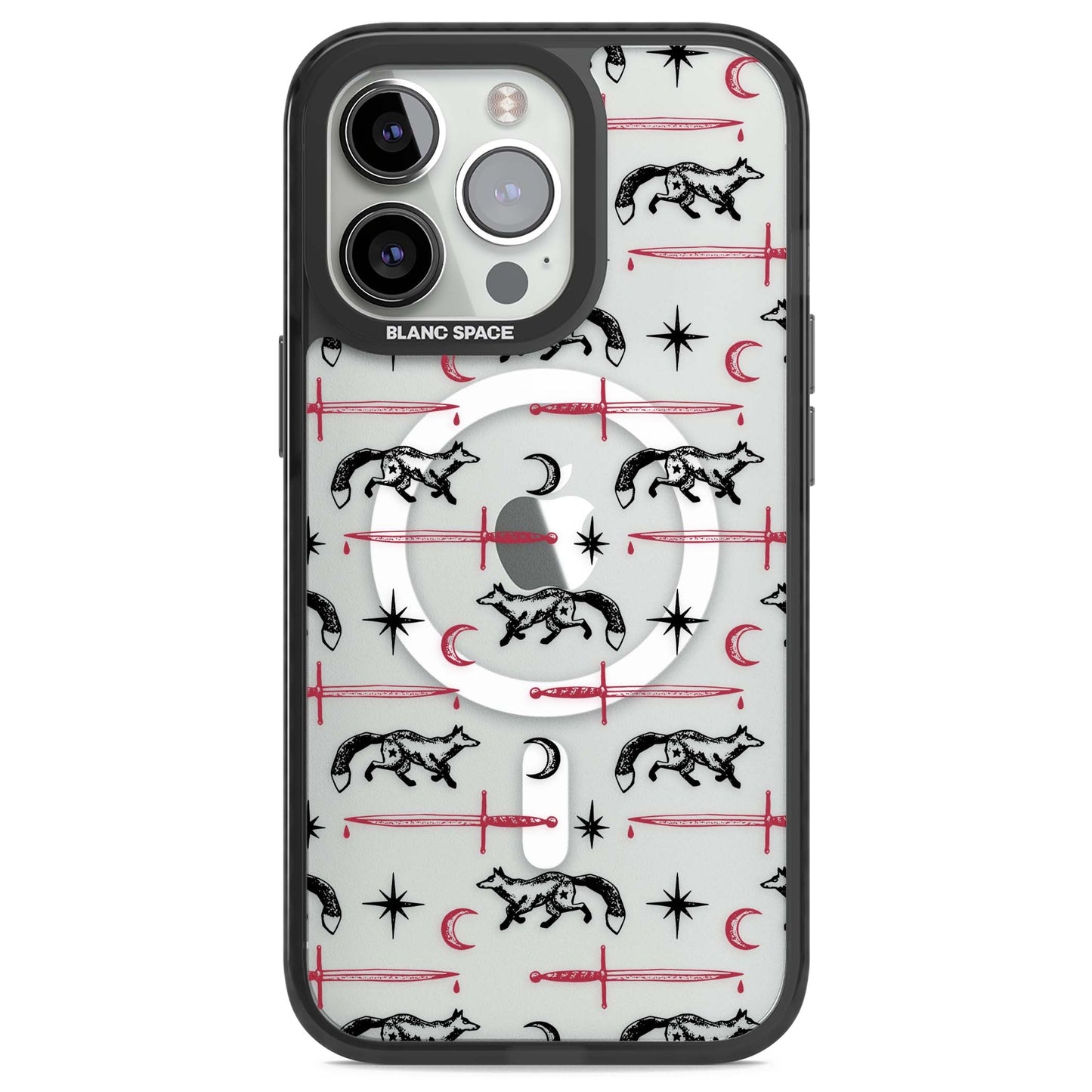 Motif renard et lame