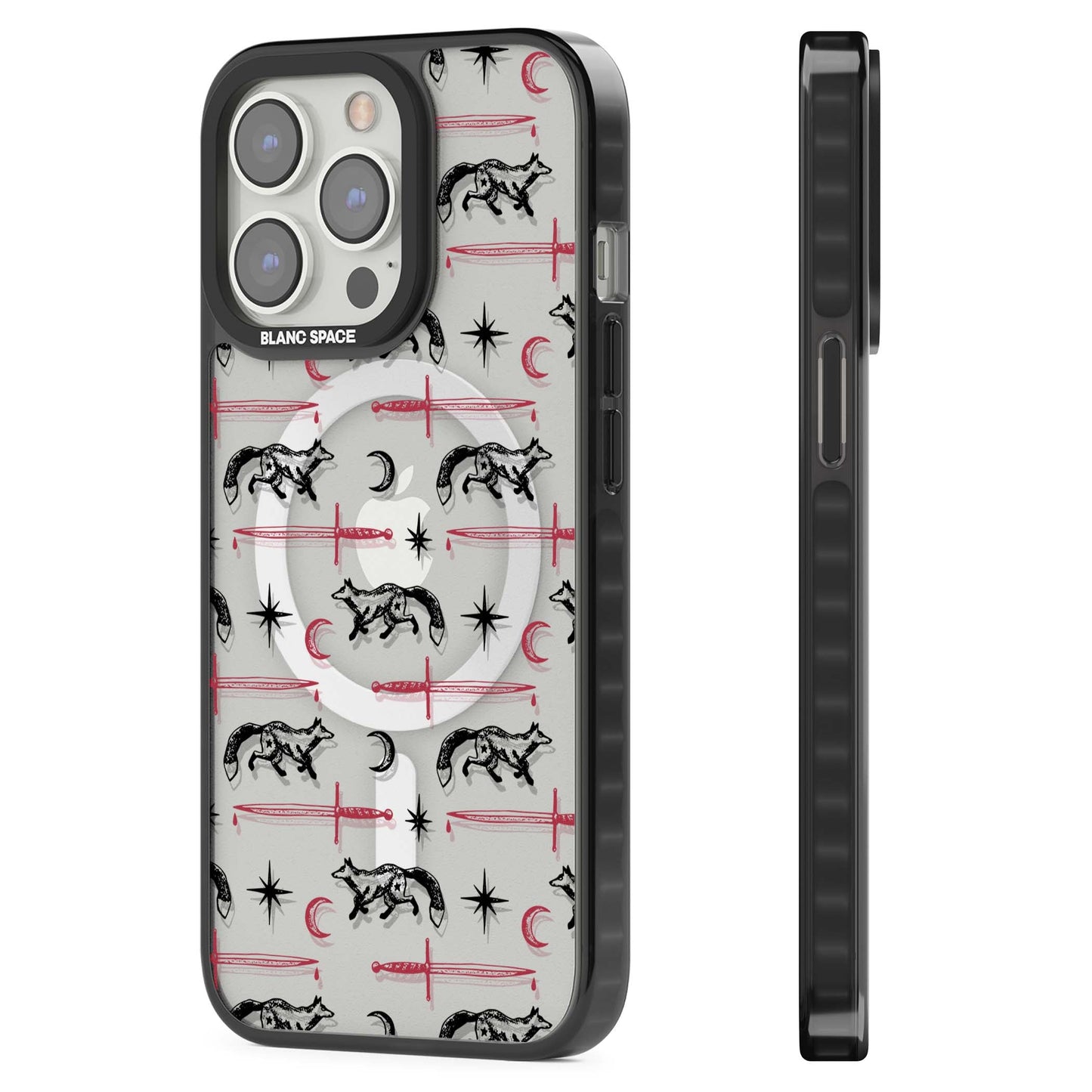 Motif renard et lame