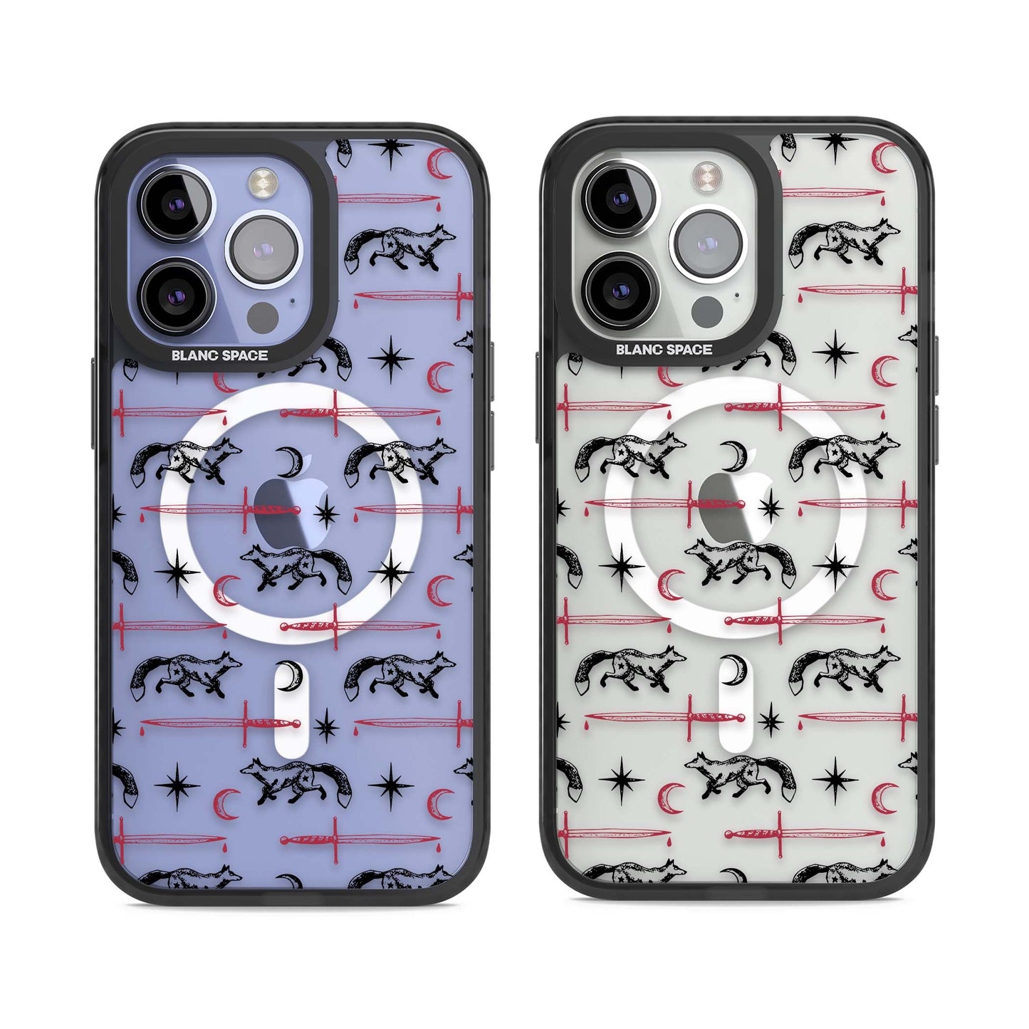 Motif renard et lame