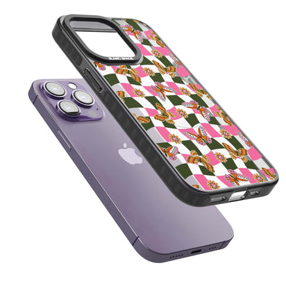 Wavy Butterfly Checked Pattern