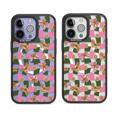 Wavy Butterfly Checked Pattern